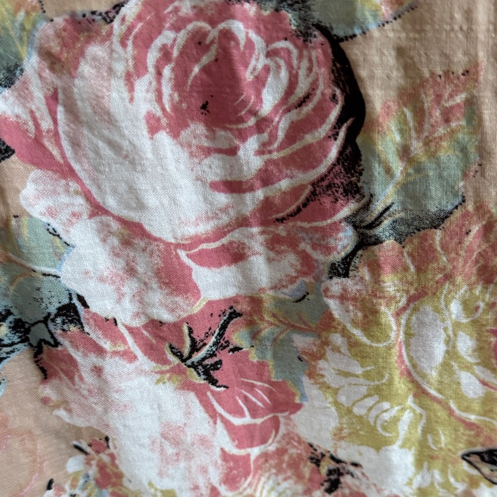 DAVI & DANI Patchwork Floral Maxi Dress - Pink and Beige - Picture 7 of 7